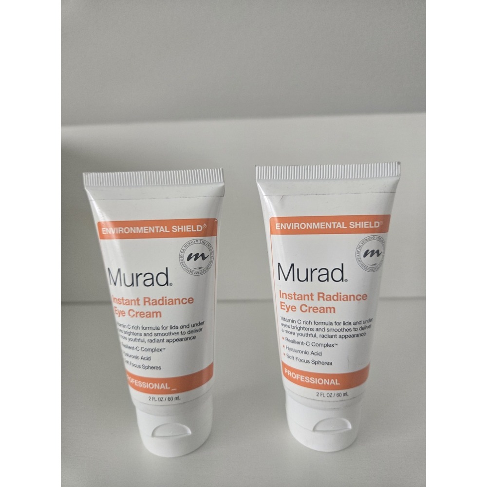 Murad Instant Radiance Eye Cream 2.0 fl. oz Hyaluronic & Vit. C Lot of 2 New